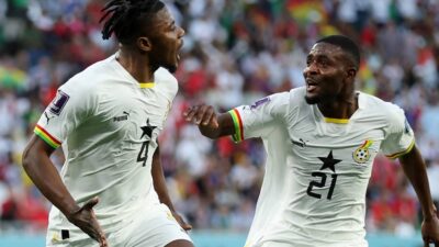 Pemain Timnas Ghana, Mohammed Salisu mencetak gol ke gawang Korsel di Piala Dunia 2022 - FOTO: FIFA