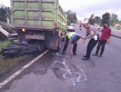 Pengendara Motor Tewas Akibat Tabrak Truk yang Sedang Berhenti di Jalan Lingkar Selatan