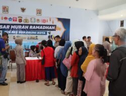 Tekan Inflasi, Polres Sukabumi Kota Buka Pasar Murah Ramadan