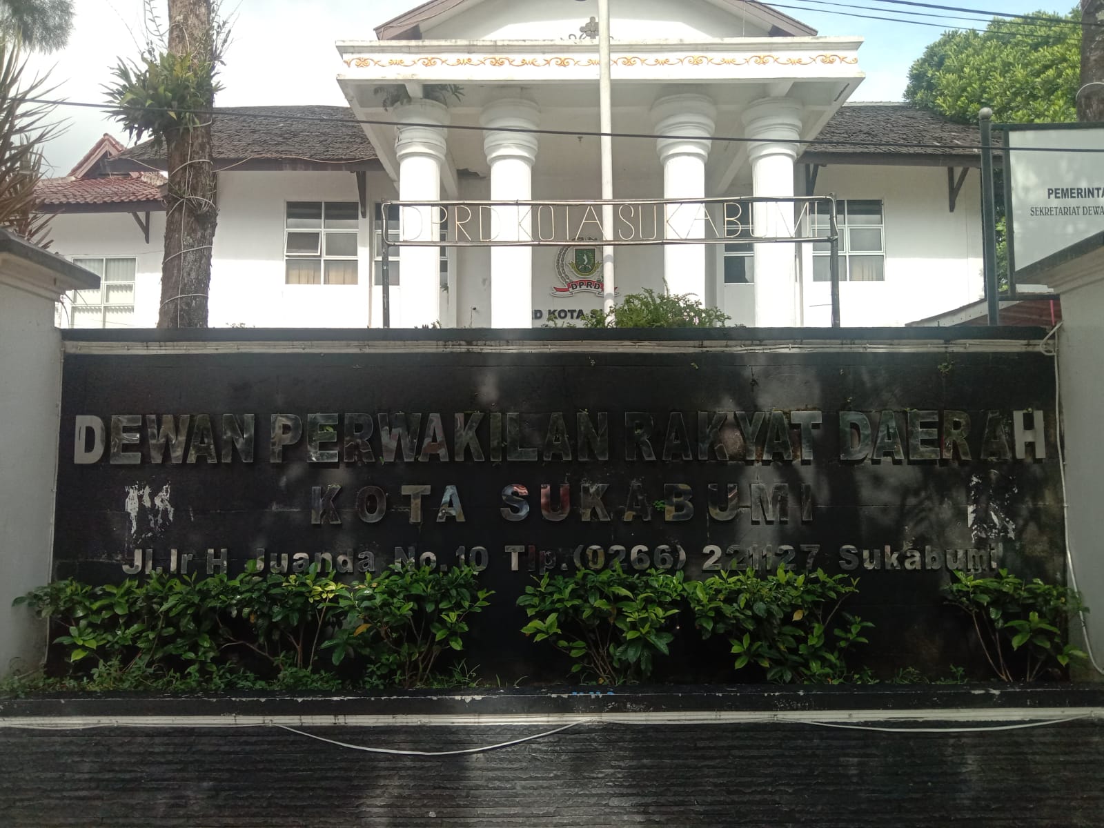 Kantor DPRD Kota Sukabumi Jl. Ir. H. Juanda No.6, Kota Sukabumi. Foto: Nuria Ariawan/HALOSMI