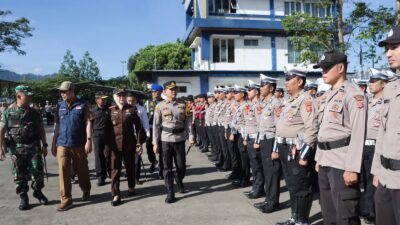 Polres Sukabumi Kota Gelar Apel Pasukan Ops Ketupat Lodaya 2023 dan Launching Program Polisi RW