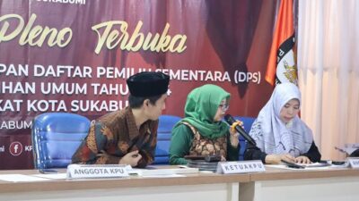 Sebanyak 259.504 Pemilih Sudah Ditetapkan KPU Kota Sukabumi Sebagai DPS di Pemilu 2024