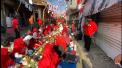 Suasana Botram di Kampung Pojok Indah, Kelurahan, Kecamatan Cibadak, Kabupaten Sukabumi (Sumber : HALOSMI.COM)