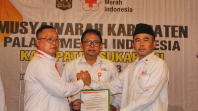 Dokter Hondo Suwito Kembali Nahkodai PMI Kabupaten Sukabumi 