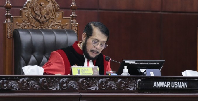 Ketua Mahkamah Konstitusi (MK), Anwar Usman. Foto: Humas MK.