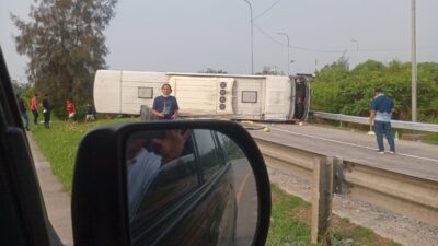 Kecelakaan Maut Bus PO Handoyo di Kabupaten Purwakarta, Jawa Barat, 12 Orang Dikabarkan Tewas (Sumber : Istimewa)