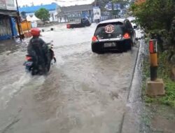Diguyur Hujan Lebat, Kawasan di Sekitar Terminal Kota Sukabumi Terendam Banjir