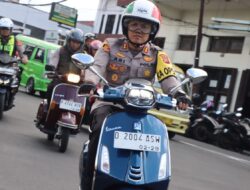 Kapolres Sukabumi Kota Naik Motor Tinjau Sidang Pleno Tingkat PPK