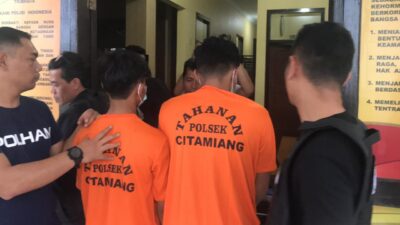 Nekat Beraksi di Siang Bolong, Polisi Ciduk Dua Pelaku Penjambretan di Sukabumi