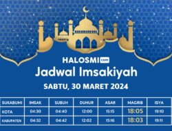 Jadwal Buka Puasa Wilayah Sukabumi dan Sekitarnya, Sabto 30 Maret 2024