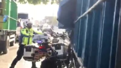 Aksi Kejar-Kejaran Polisi Vs Truk Bak Film Laga Viral, Polisi : Pelaku Panik