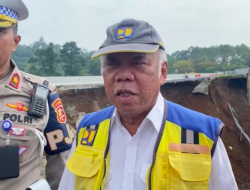 Menteri PUPR Tinjau Lokasi Longsor di Tol Bocimi, Targetkan Perbaikan Permanen Setelah Lebaran