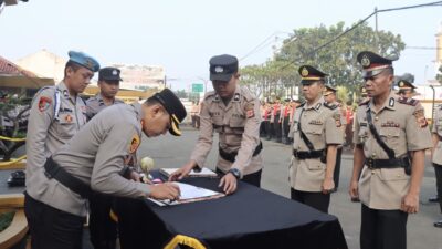 Daftar Lengkap Rotasi dan Mutasi PJU dan Perwira di Polres Sukabumi Kota