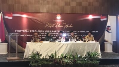 Daftar Perolehan Kursi Parpol Peserta Pemilu yang Lolos ke DPRD Kota Sukabumi