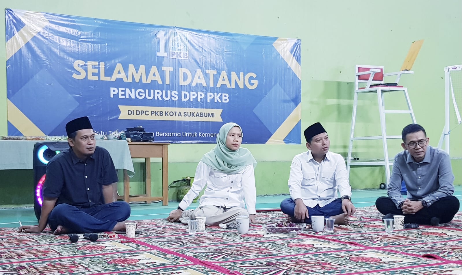 Bacalon Wali Kota Sukabumi, Teh Miftah (kedua dari kiri), saat melaksanakan silaturahim DPP bersama DPC PKB Kota Sukabumi belum lama ini. Foto: Istimewa.