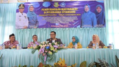 Pemkot Sukabumi Gelar Pemberdayaan Masyarakat Kelurahan Citamiang